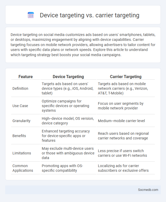 Device targeting vs. carrier targeting - What is The Difference?