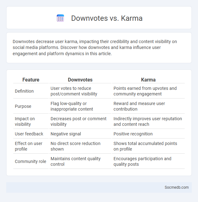 Downvotes vs. Karma - What is The Difference?