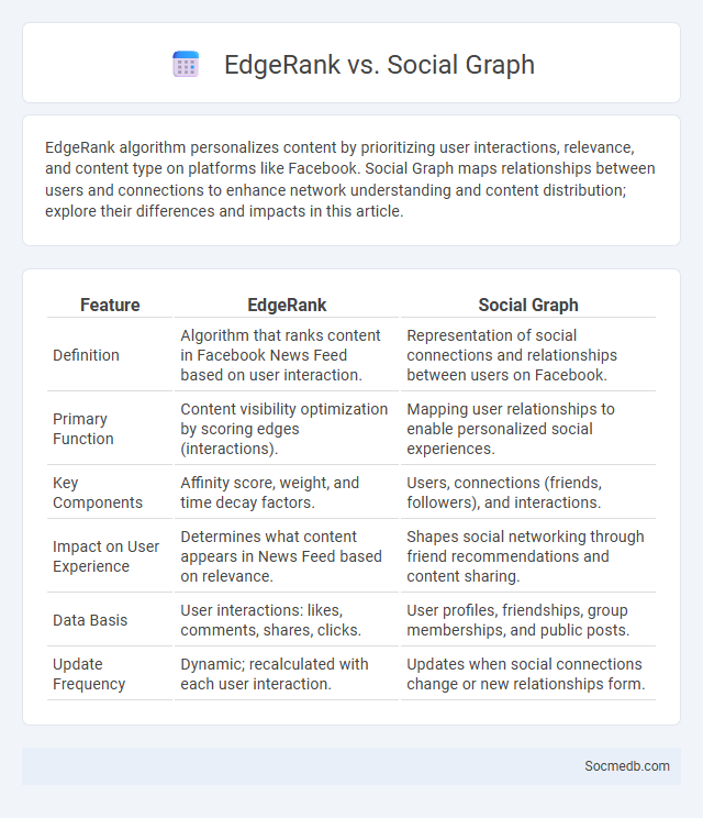 EdgeRank vs. Social Graph - What is The Difference?