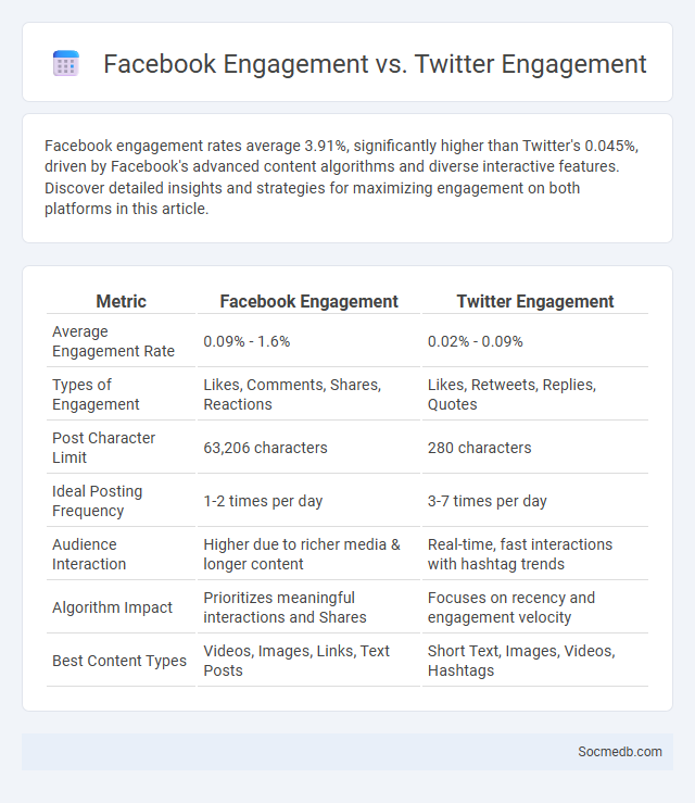 Facebook Engagement vs. Twitter Engagement - What is The Difference?