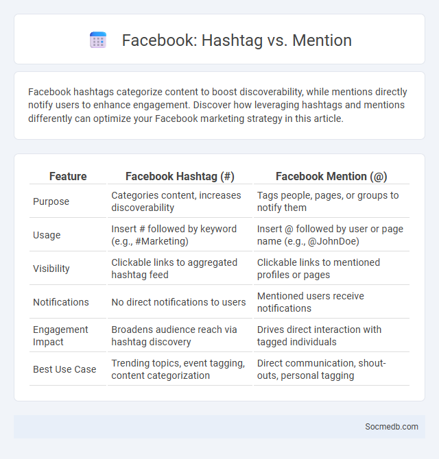 Facebook: Hashtag vs. Mention - What is The Difference?