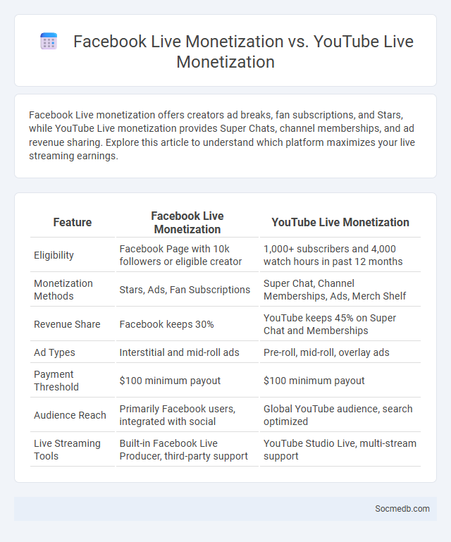 Facebook Live Monetization vs. YouTube Live Monetization - What is The Difference?