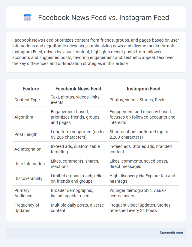 Facebook News Feed vs. Instagram Feed - What is The Difference?