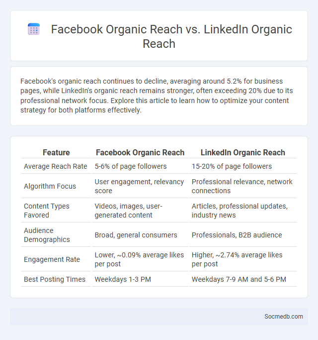 Facebook Organic Reach vs. LinkedIn Organic Reach - What is The Difference?