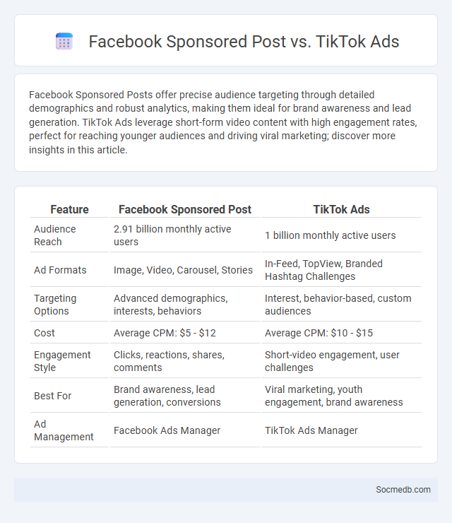 Facebook Sponsored Post vs. TikTok Ads - What is The Difference?