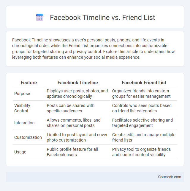 Facebook Timeline vs. Friend List - What is The Difference?