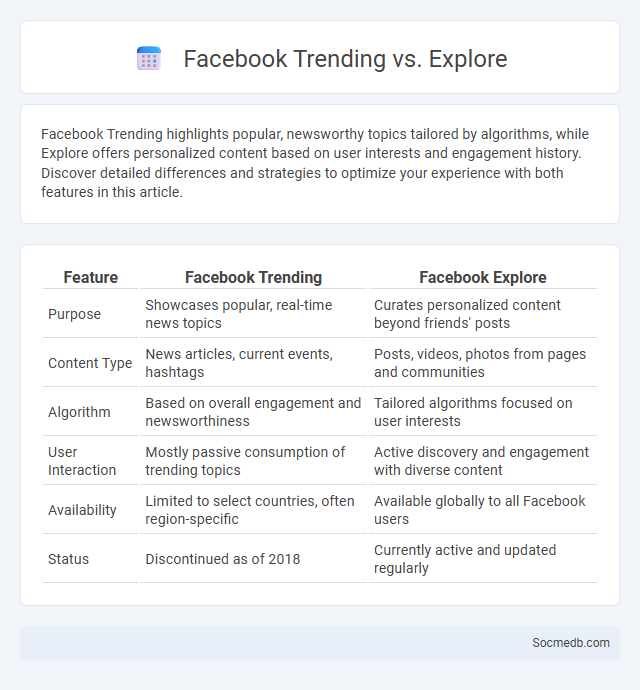 Facebook Trending vs. Explore - What is The Difference?