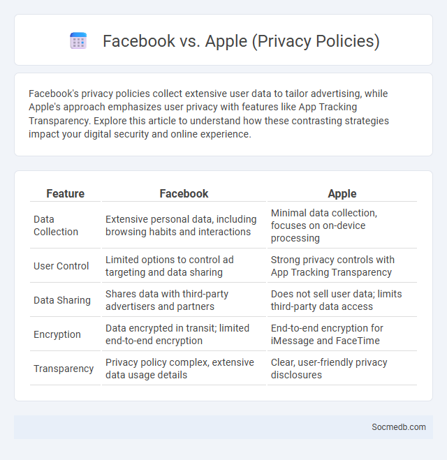 Facebook vs. Apple (Privacy Policies) - What is The Difference?