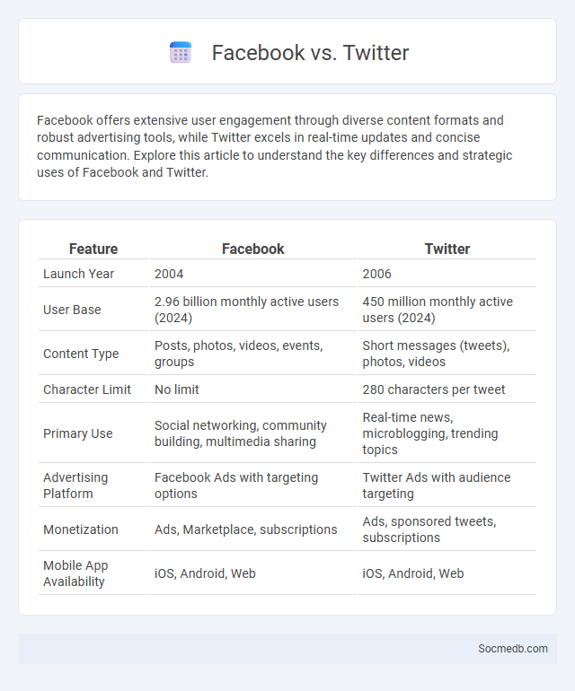 Facebook vs. Twitter - What is The Difference?