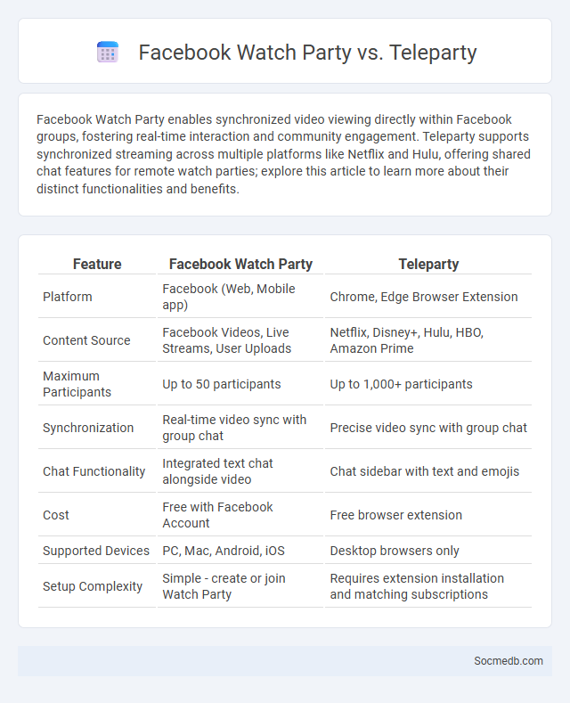 Facebook Watch Party vs. Teleparty - What is The Difference?