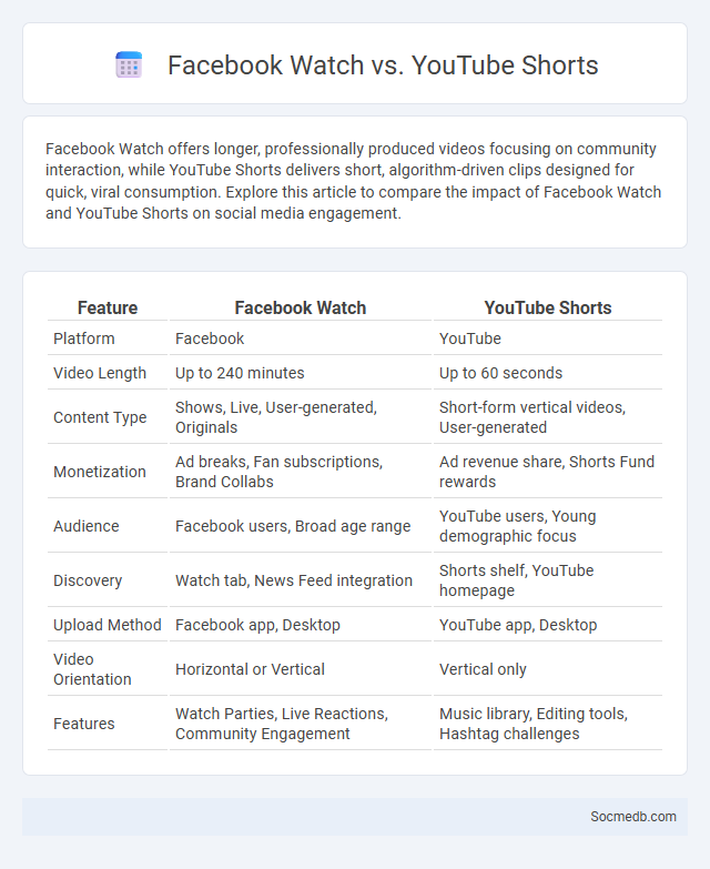 Facebook Watch vs. YouTube Shorts - What is The Difference?