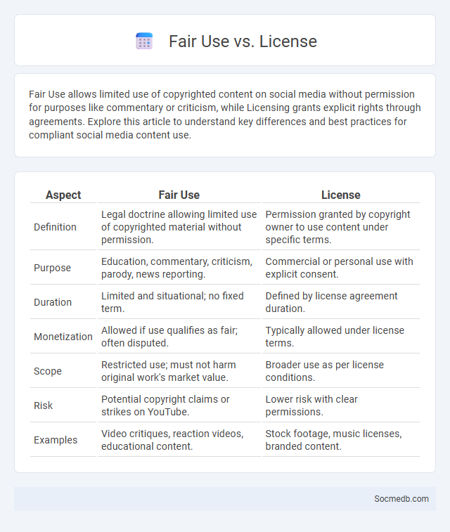 Fair Use vs. License - What is The Difference?