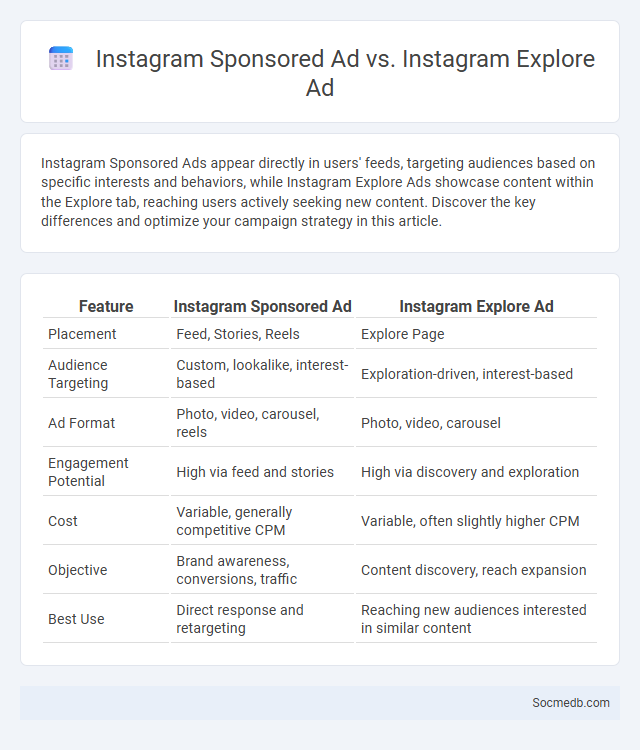 Instagram Sponsored Ad vs. Instagram Explore Ad - What is The Difference?
