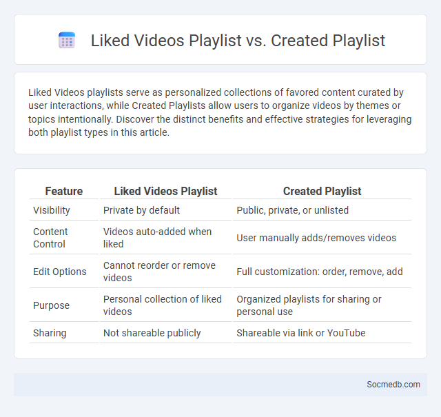 Liked Videos Playlist vs. Created Playlist - What is The Difference?