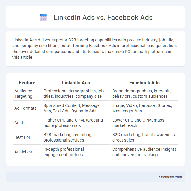 LinkedIn Ads vs. Facebook Ads - What is The Difference?