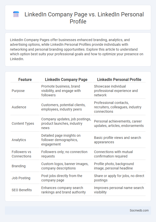 LinkedIn Company Page vs. LinkedIn Personal Profile - What is The Difference?