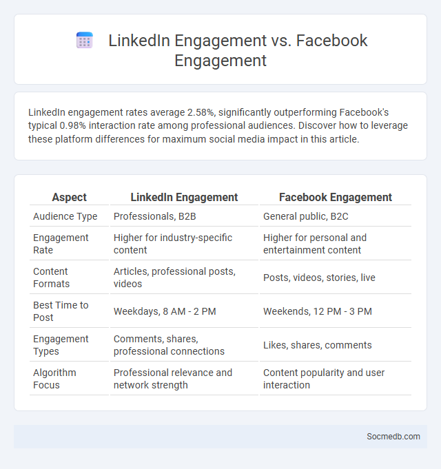 LinkedIn Engagement vs. Facebook Engagement - What is The Difference?