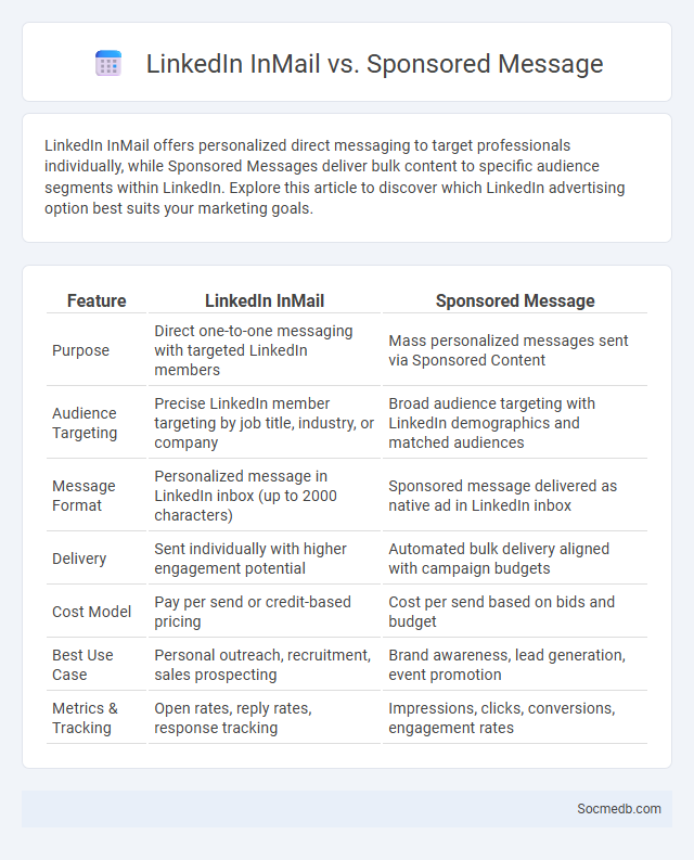 LinkedIn InMail vs. Sponsored Message - What is The Difference?