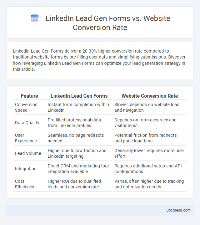 LinkedIn Lead Gen Forms vs. Website Conversion Rate - What is The Difference?