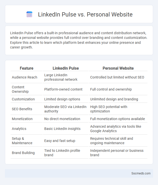 LinkedIn Pulse vs. Personal Website - What is The Difference?