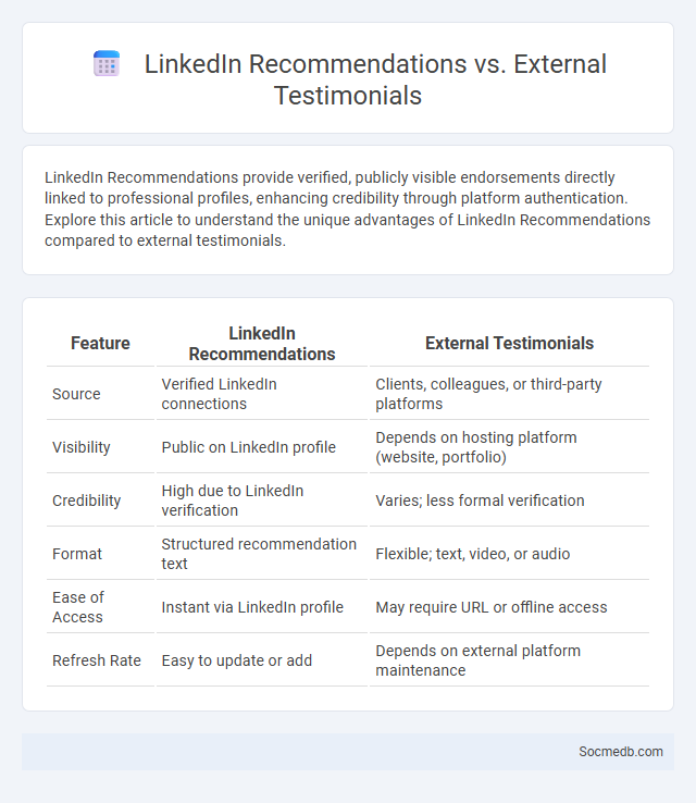 LinkedIn Recommendations vs. External Testimonials - What is The Difference?