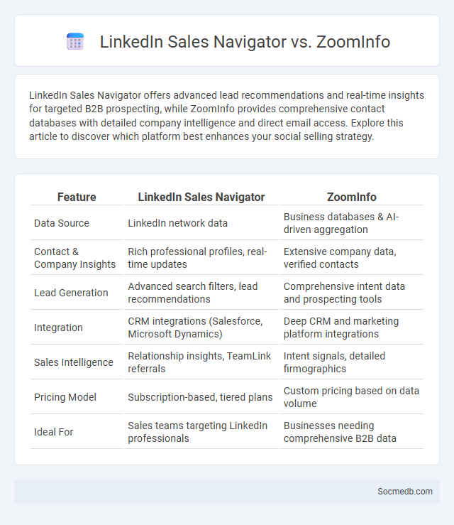 LinkedIn Sales Navigator vs. ZoomInfo - What is The Difference?