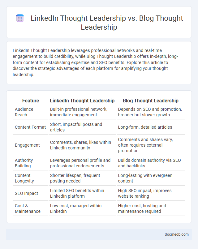 LinkedIn Thought Leadership vs. Blog Thought Leadership - What is The Difference?