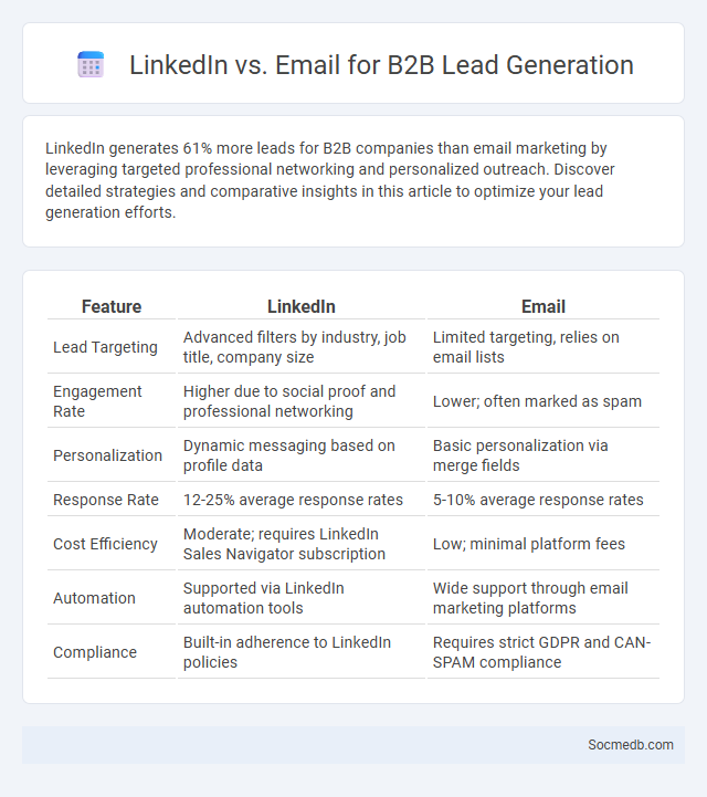 LinkedIn vs. Email for B2B Lead Generation - What is The Difference?