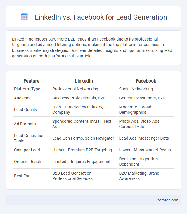 LinkedIn vs. Facebook for Lead Generation - What is The Difference?