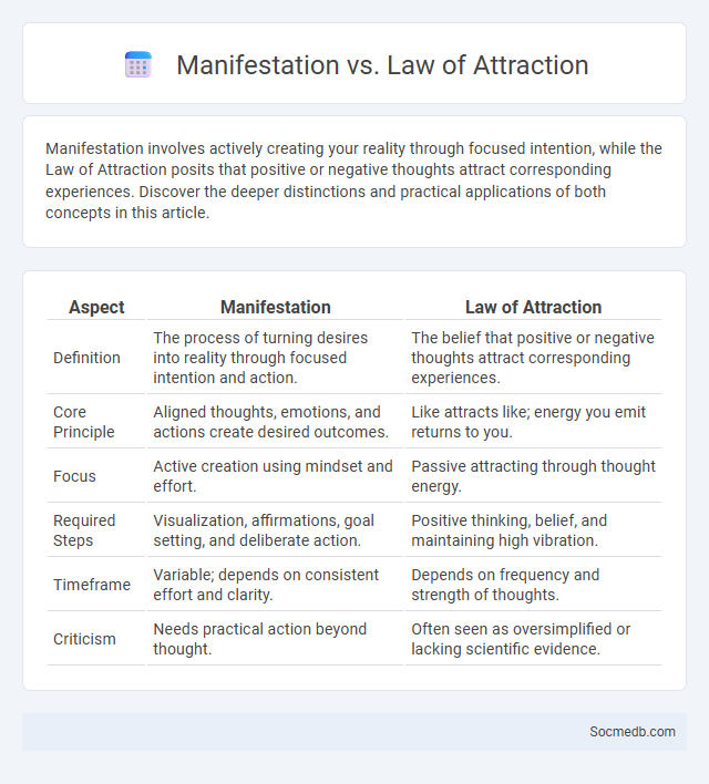 Manifestation vs. Law of Attraction - What is The Difference?
