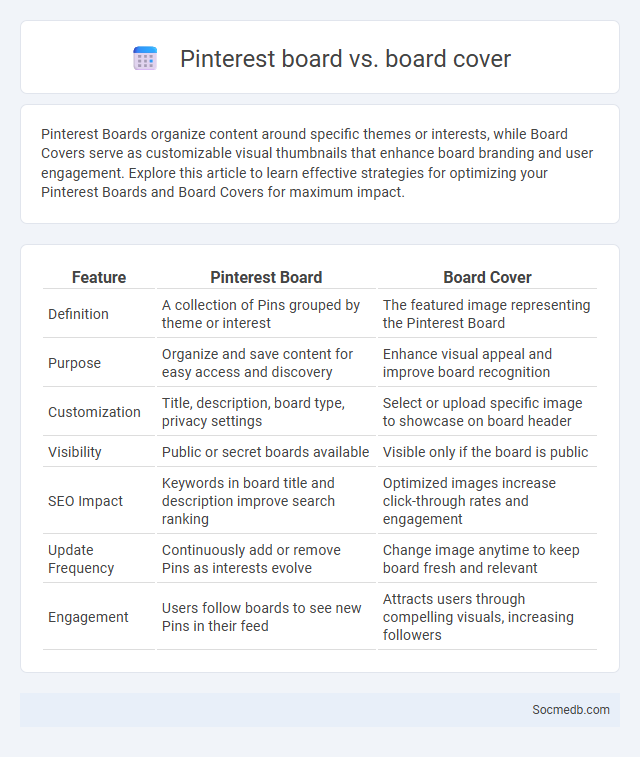 Pinterest board vs. board cover - What is The Difference?