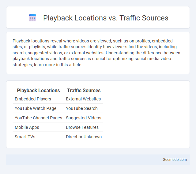 Playback Locations vs. Traffic Sources - What is The Difference?
