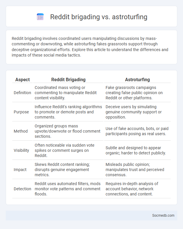 Reddit brigading vs. astroturfing - What is The Difference?