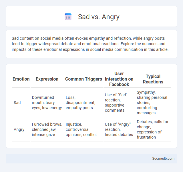 Sad vs. Angry - What is The Difference?