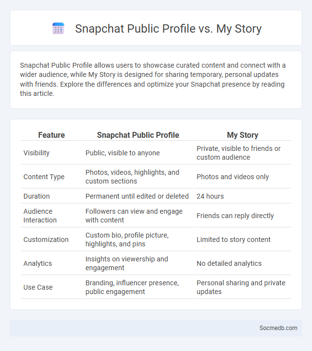 Snapchat Public Profile vs. My Story - What is The Difference?