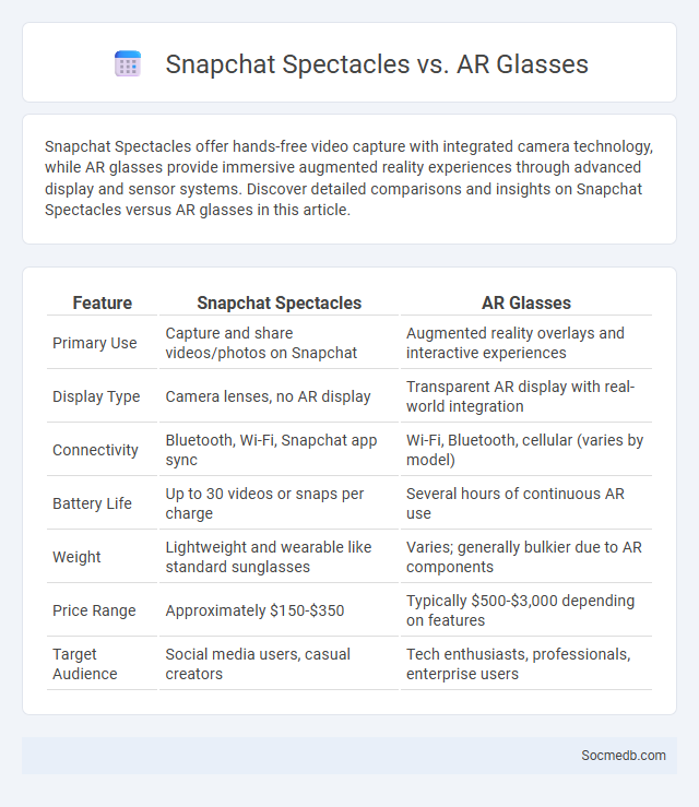 Snapchat Spectacles vs. AR Glasses - What is The Difference?