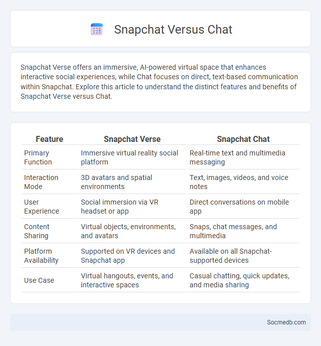 Snapchat Versus Chat - What is The Difference?