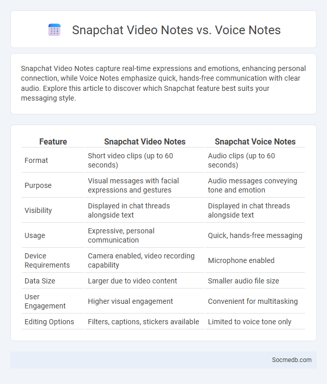 Snapchat Video Notes vs. Voice Notes - What is The Difference?