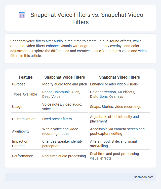 Snapchat Voice Filters vs. Snapchat Video Filters - What is The Difference?