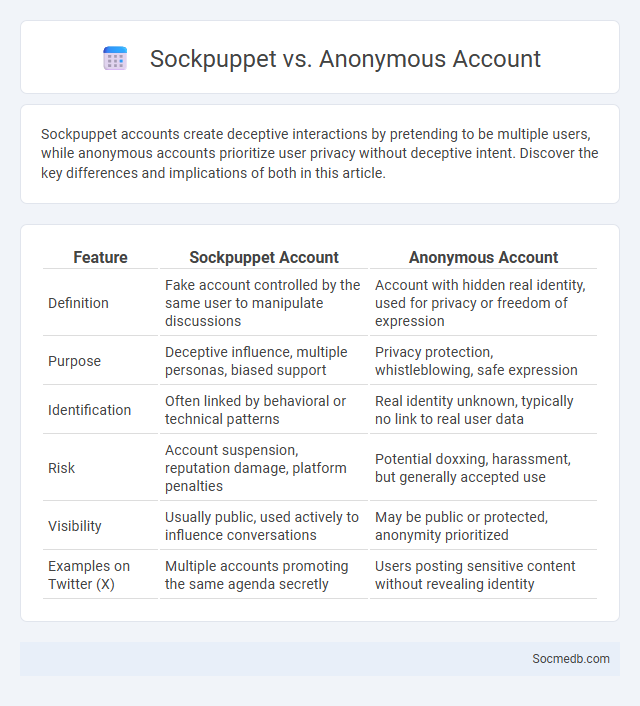 Sockpuppet vs. Anonymous Account - What is The Difference?
