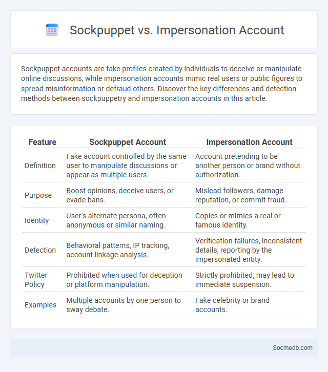 Sockpuppet vs. Impersonation Account - What is The Difference?