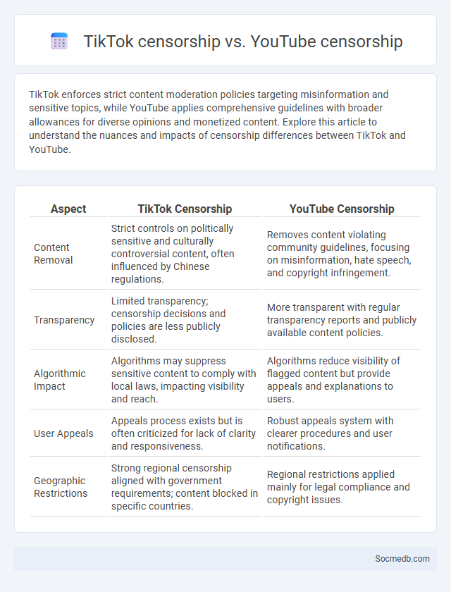 TikTok censorship vs. YouTube censorship - What is The Difference?