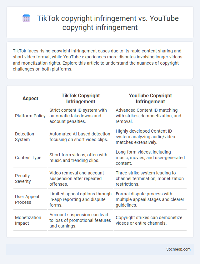 TikTok copyright infringement vs. YouTube copyright infringement - What is The Difference?