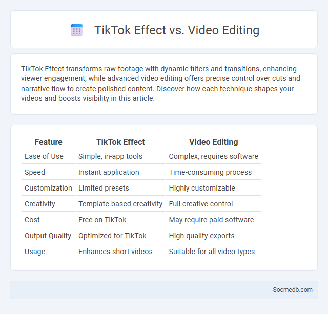 TikTok Effect vs. Video Editing - What is The Difference?