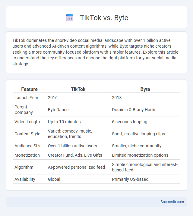 TikTok vs. Byte - What is The Difference?
