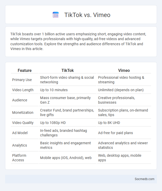 TikTok vs. Vimeo - What is The Difference?