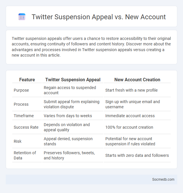 Twitter Suspension Appeal vs. New Account - What is The Difference?