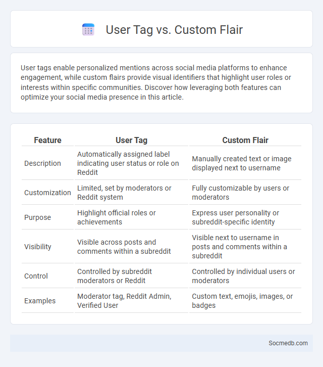 User Tag vs. Custom Flair - What is The Difference?