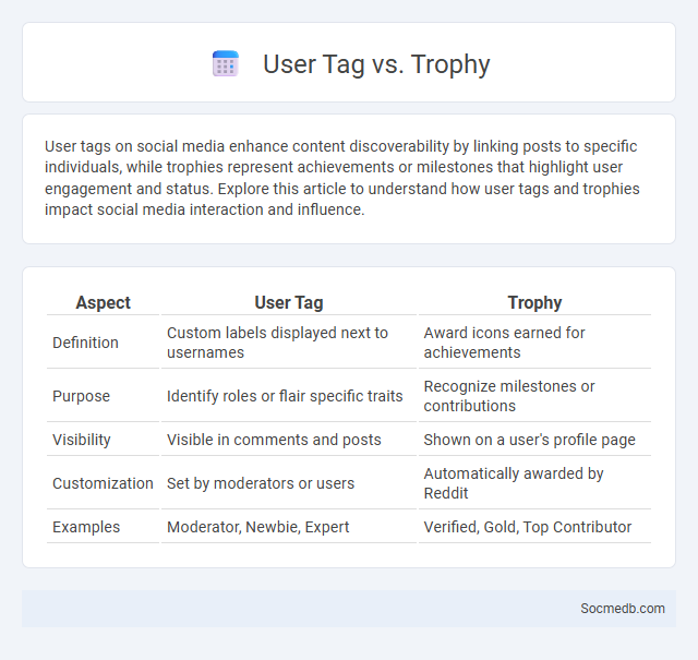 User Tag vs. Trophy - What is The Difference?