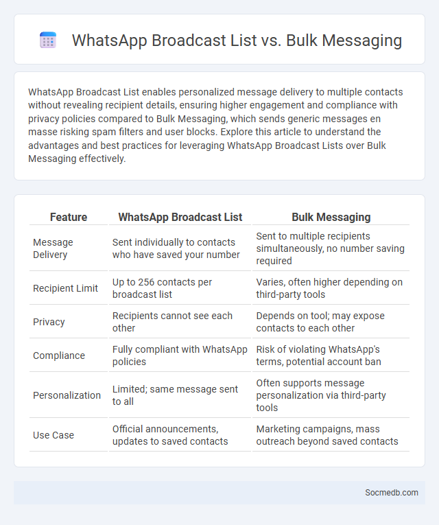WhatsApp Broadcast List vs. Bulk Messaging - What is The Difference?